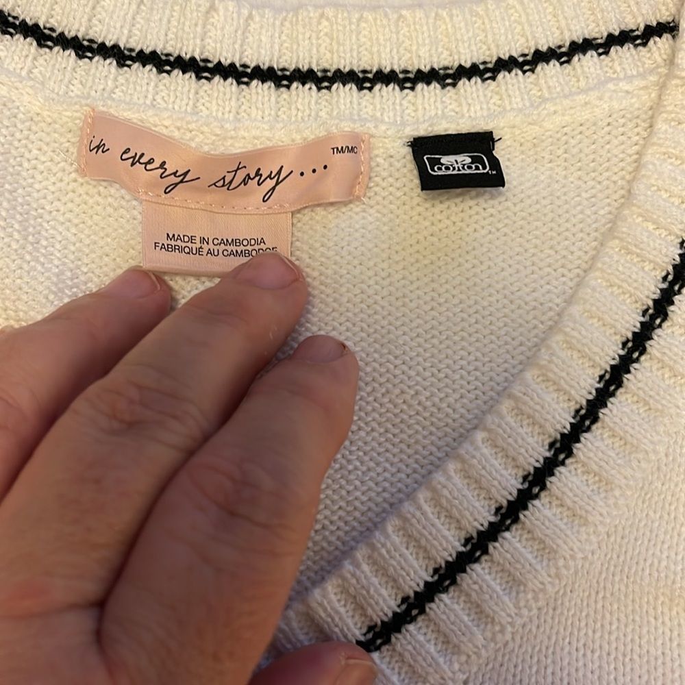 In Every Story‎ 100% Cotton Plus Size Sweater 1X Cotton - Picture 2 of 2